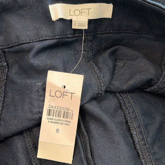 Women’s Loft Navy Pants sz 8 - Picture 5 of 6